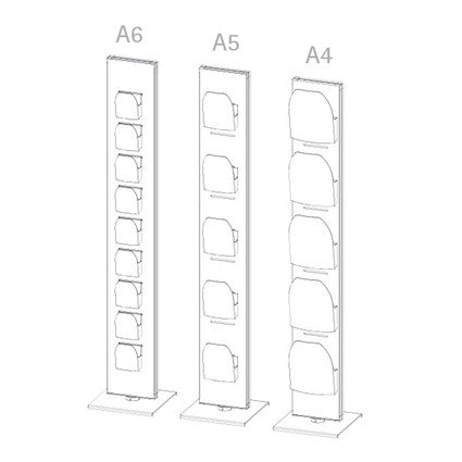 Drehbarer Prospektständer Twist schwarz