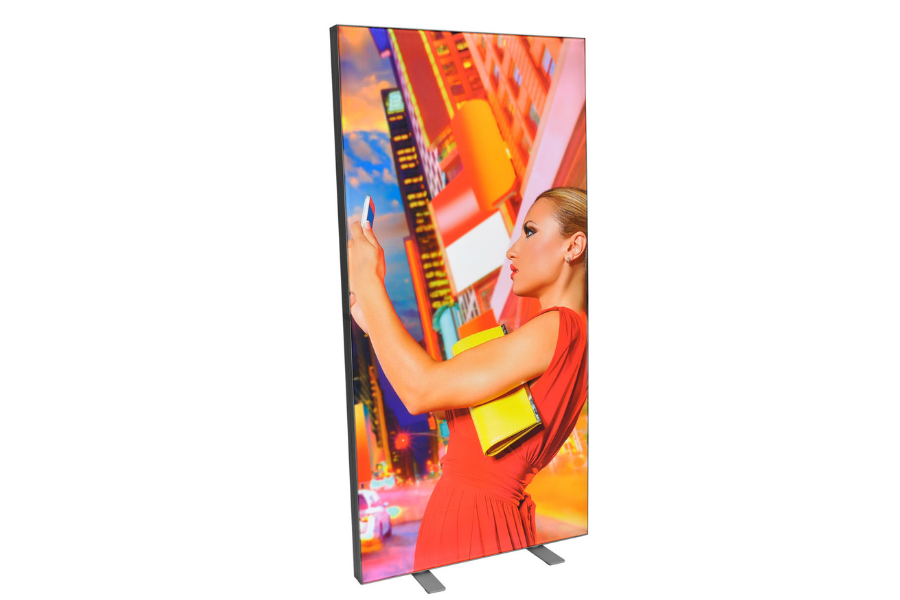 LED Leuchtrahmen mit Kederprofil 100 x 250 cm mit Textildruck