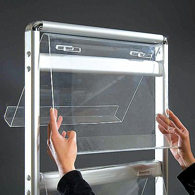 Boden-Prospektständer Info-Line einseitig 8 x DIN A4