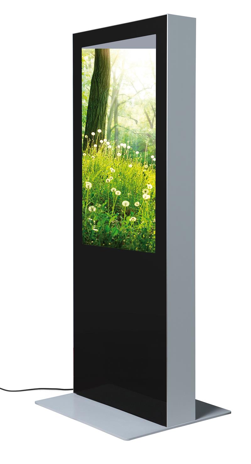 Digital Signage Stele LuxDIGITAL 200, doppelseitig, 43 zoll - modularedisplays.com