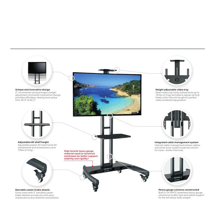 Mobiler LCD Monitorständer