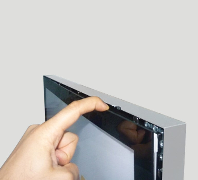 LED Leuchtsäule freistehend doppelseitig LuxLED 594 x 1682 mm - modularedisplays.com