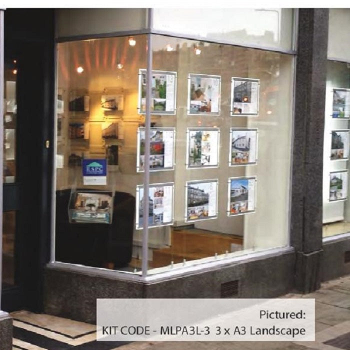 LED-Acrylrahmen DIN A3