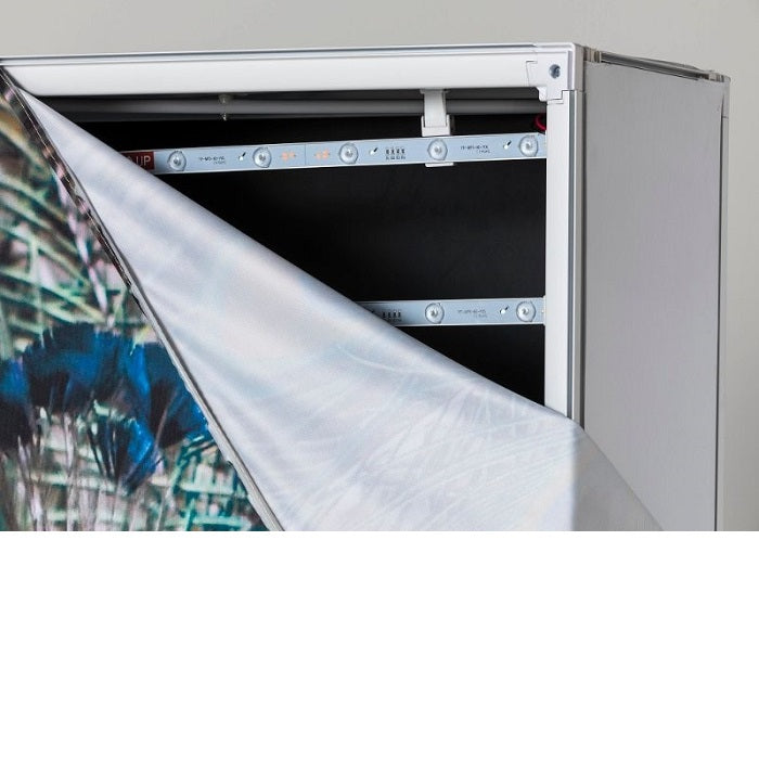 LED PopUp Messewand mit Druck Impress 3x3 - modularedisplays.com