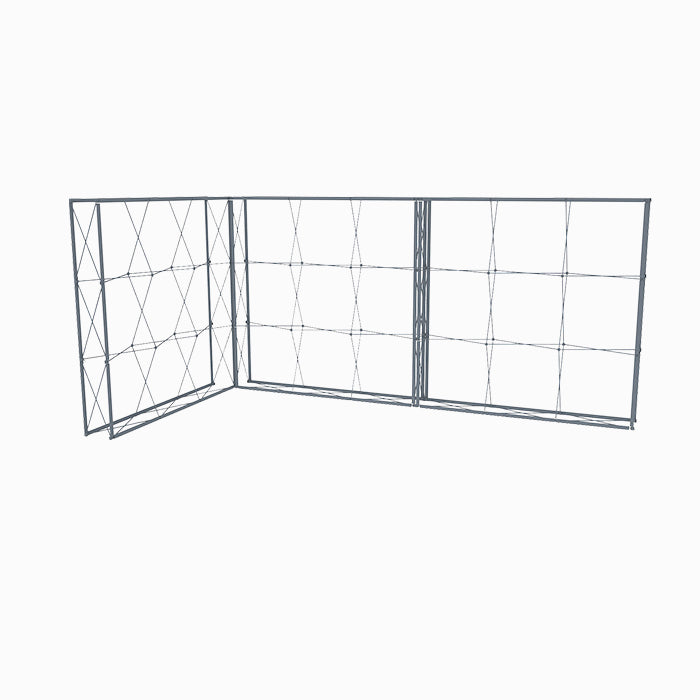 Individueller PopUp Eckstand mit Textildruck - modularedisplays.com