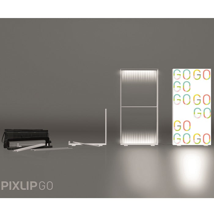 PIXLIP GO Beleuchtete Leuchtrahmen 1x2m