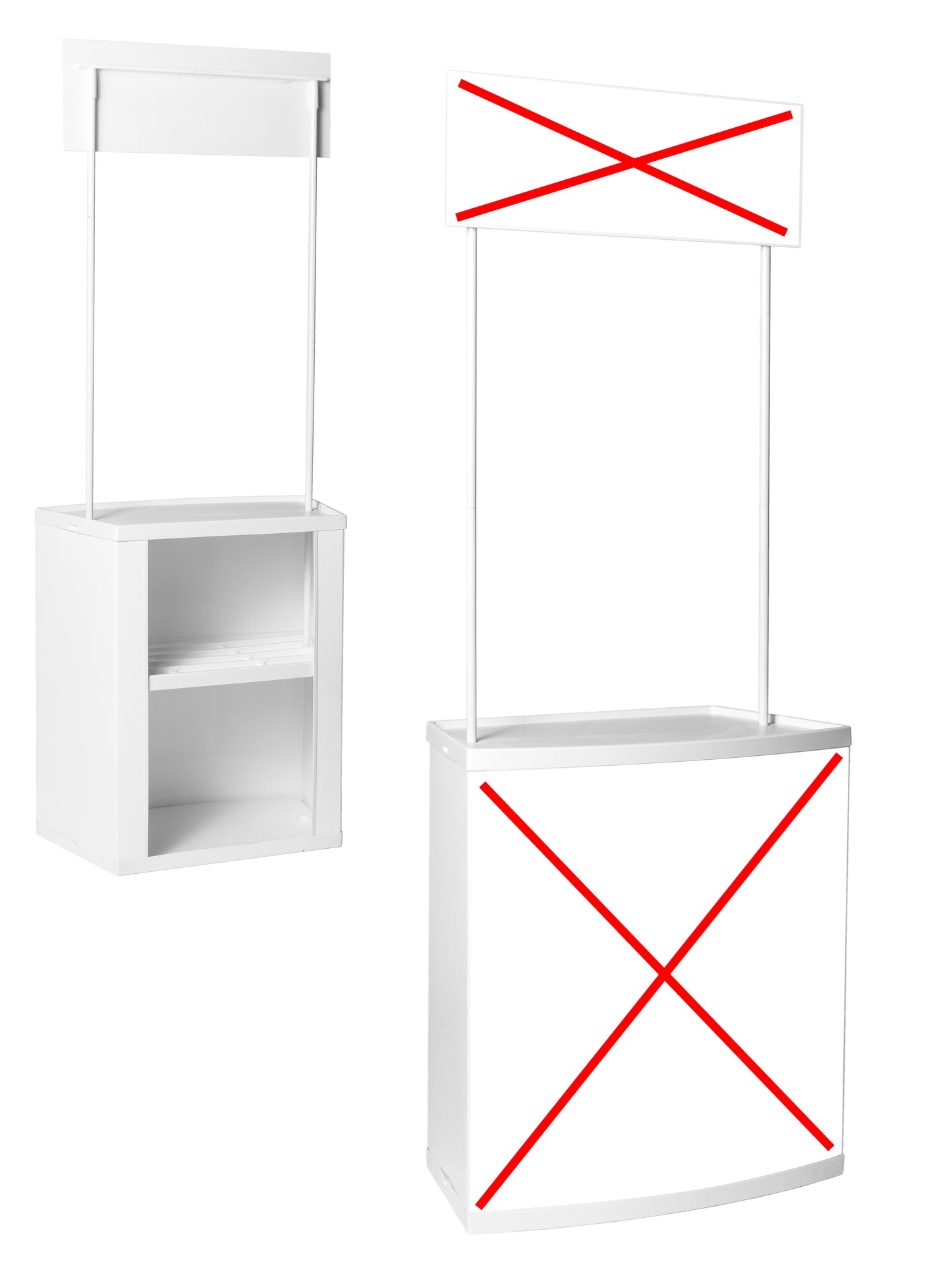 Promotionstheke mit Topschild - modularedisplays.com