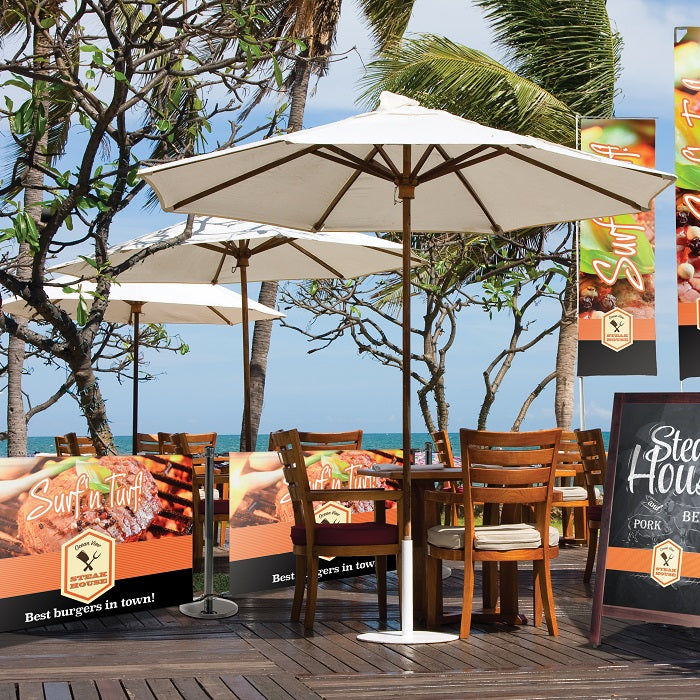 Absperrung Kit mit Textildruck 150cm - modularedisplays.com