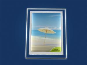 LED acrylic table stand menu card holder