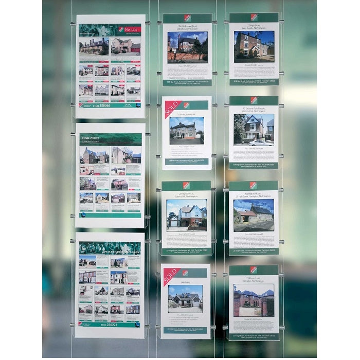 Acryl Posterhalter A4 Hochformat/Querformat - modularedisplays.com