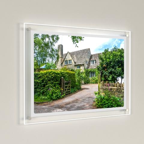 Acryl LED Leuchtrahmen Einseitig DIN A4 Querformat - modularedisplays.com