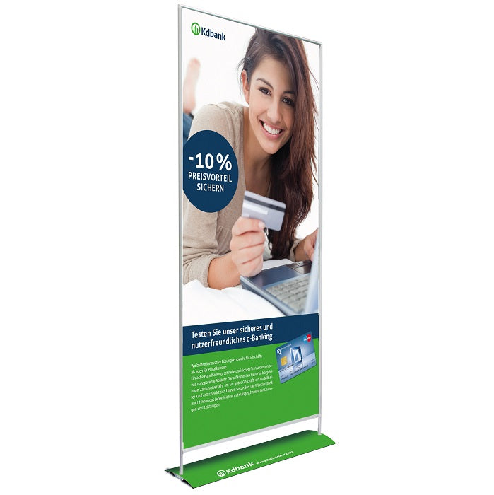 Bannerdisplay StandUp 200x100cm bedruckt - modularedisplays.com