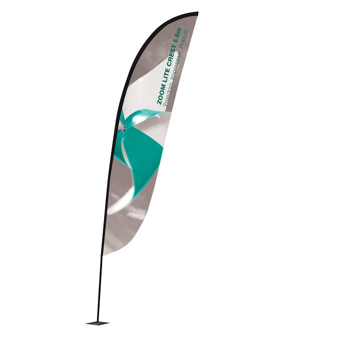 Beachflag Zoom Segel 3.4m inkl. Digitaldruck - modularedisplays.com