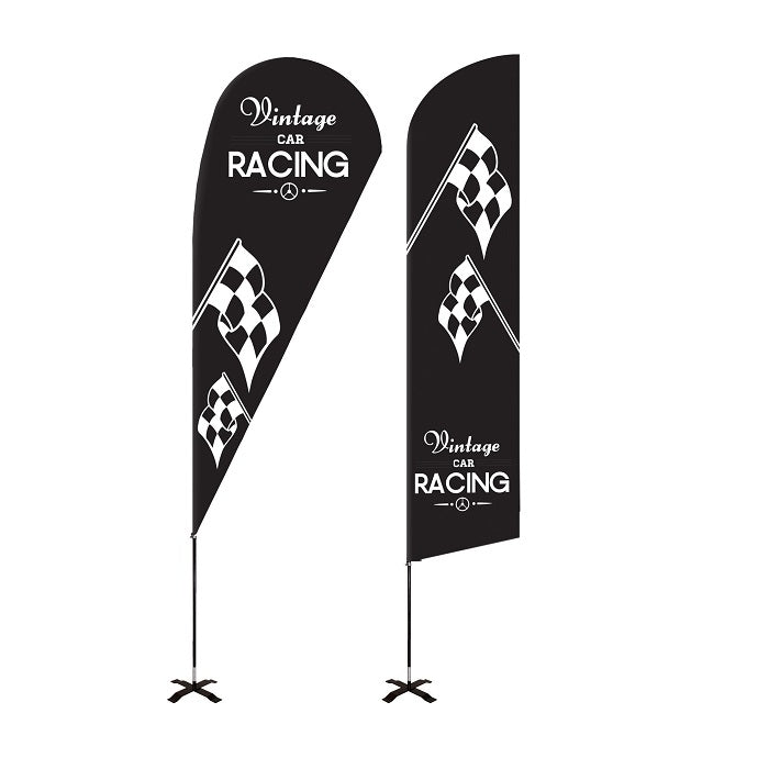 Beachflag Segelform bedruckt XXL 5,6m - modularedisplays.com