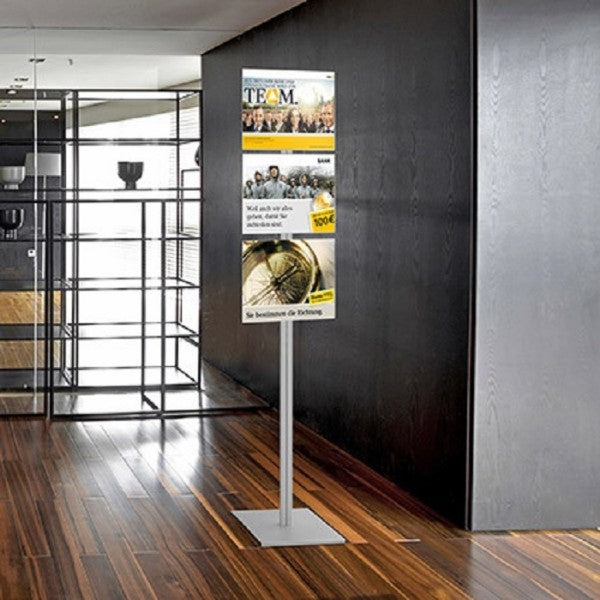 Bodenständer mit Postertaschen Smart Floor 2 x A3 - modularedisplays.com