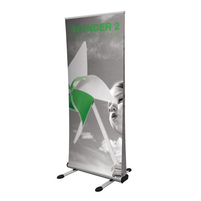 Doppelseitiger Außenbanner Thunder 85cm inkl. Druck - modularedisplays.com