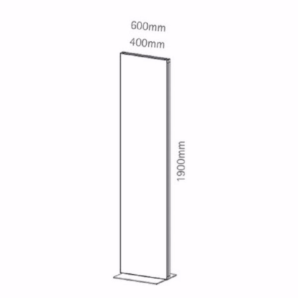 Doppelseitiger Informatiosträger iPoint 1900x600 - modularedisplays.com