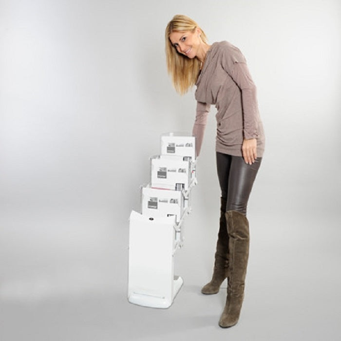 Falt-Prospektständer Weiß Real Bianco 3xA4 - modularedisplays.com