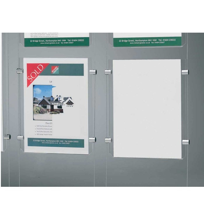 Präsentationsstand mit Acryl Posterhalter - modularedisplays.com