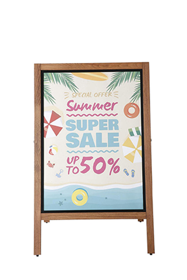 Holz Plakatständer DIN A1 - modularedisplays.com