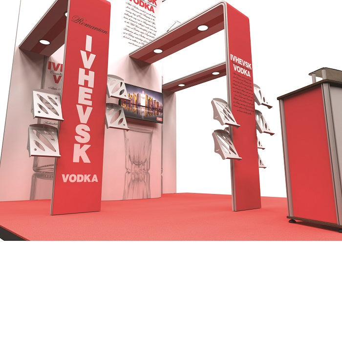 Individueller Messestand 6m x 6m - modularedisplays.com