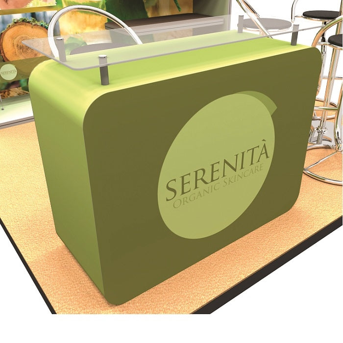 Individueller Messestand mit Stoffgrafiken - modularedisplays.com