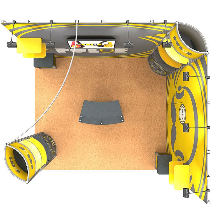 Messestand mit PVC-Grafiken - modularedisplays.com