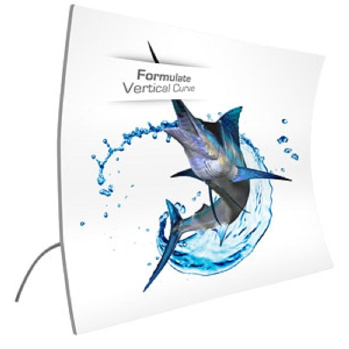 Messewand mobil mit Textildruck Formulate Vertical - modularedisplays.com