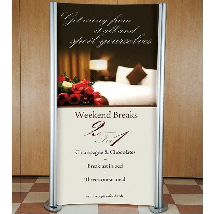 Messedisplay Linear Kit A gebogen inkl. Druck - modularedisplays.com