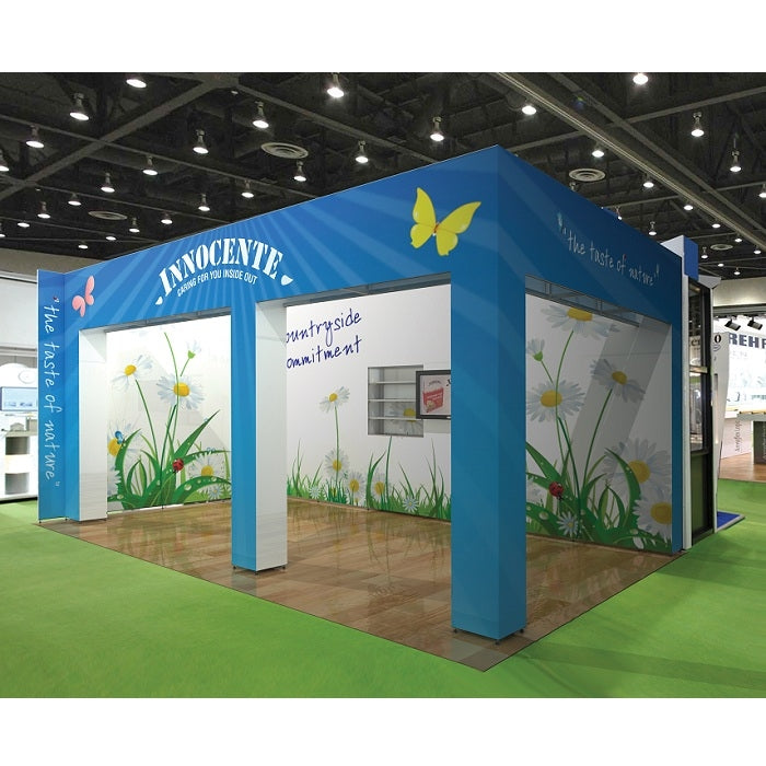 Mobiler Messestand Lyon 5mx3m Höhe 3m - modularedisplays.com