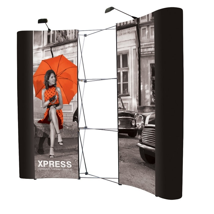 Nachdruck für PopUp Faltdisplays gebogen 3x4 - modularedisplays.com