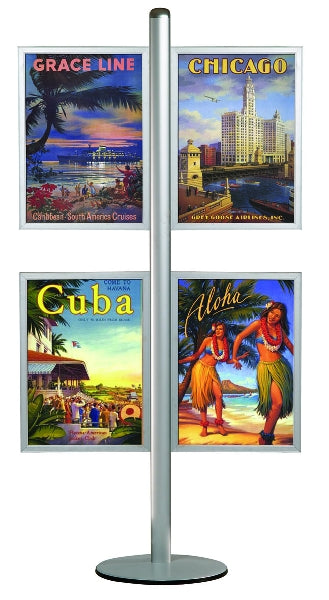 Infoständer mit 3 Einschubrahmen - modularedisplays.com