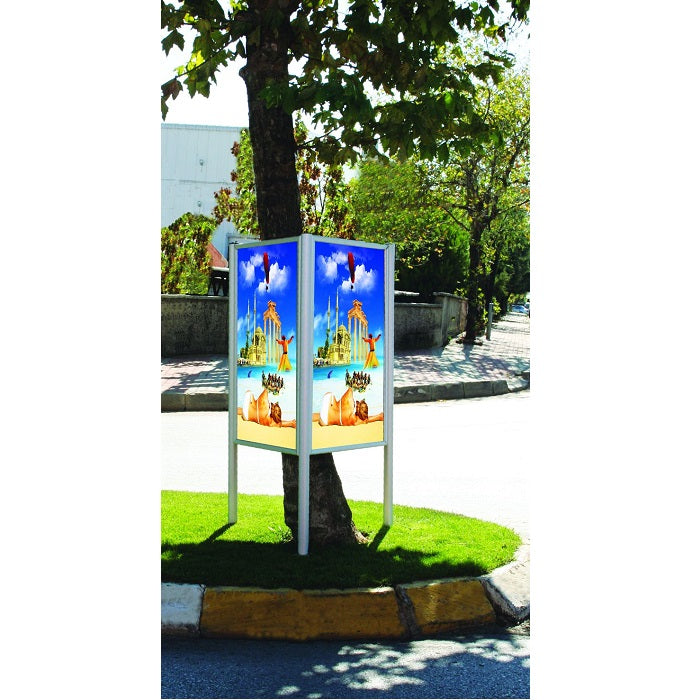 Plakat-Dreieckständer 700x1000 - modularedisplays.com