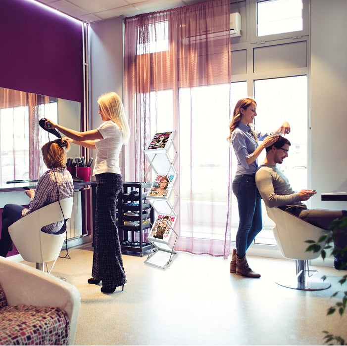 Faltbarer Prospektständer mit Tragekoffer Zed-Up Lite A4 - modularedisplays.com