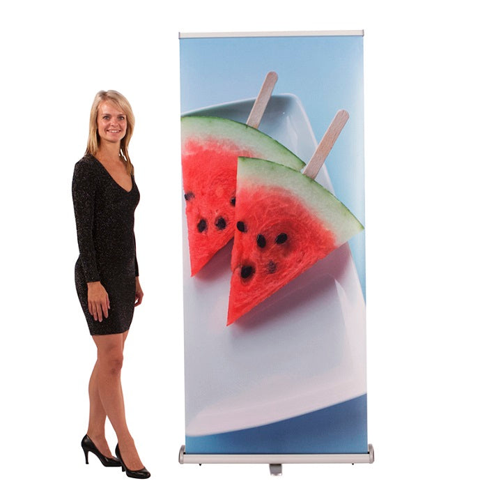 RollUp Banner Triangle 850 mit Digitaldruck - modularedisplays.com