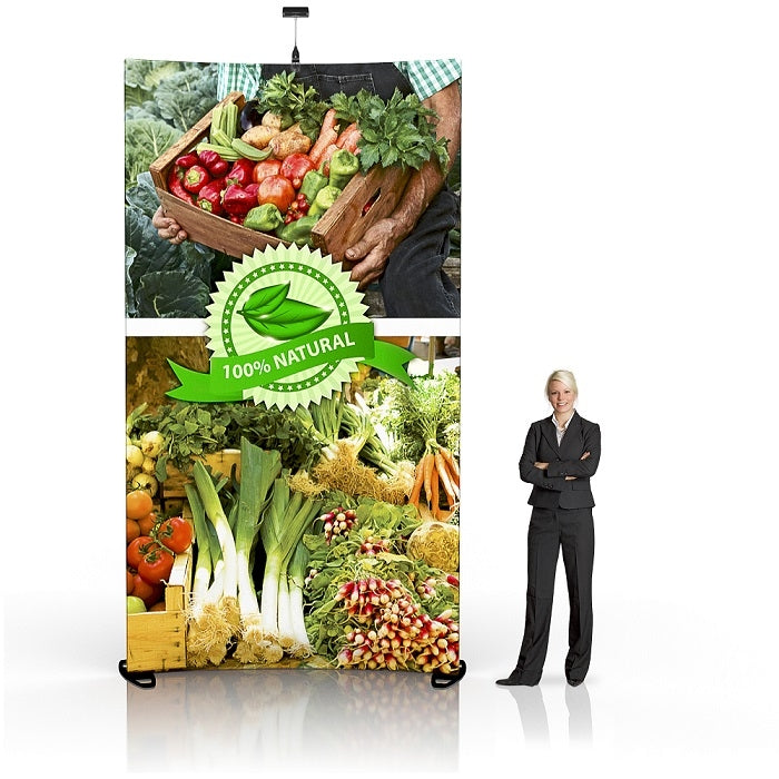 Rückwand mit Textilbespannung gebogen - modularedisplays.com