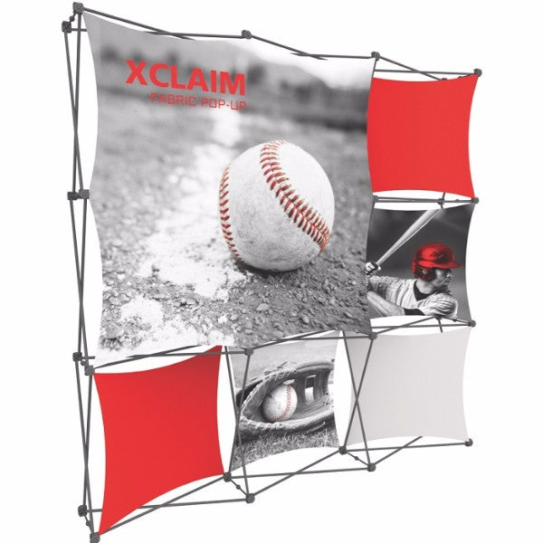 Textil Faltdisplay X-Claim 3x3 - modularedisplays.com