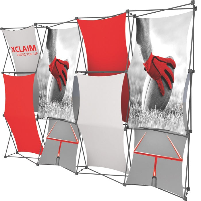 Textil PopUp Faltdisplay X-Claim 3x4 - modularedisplays.com