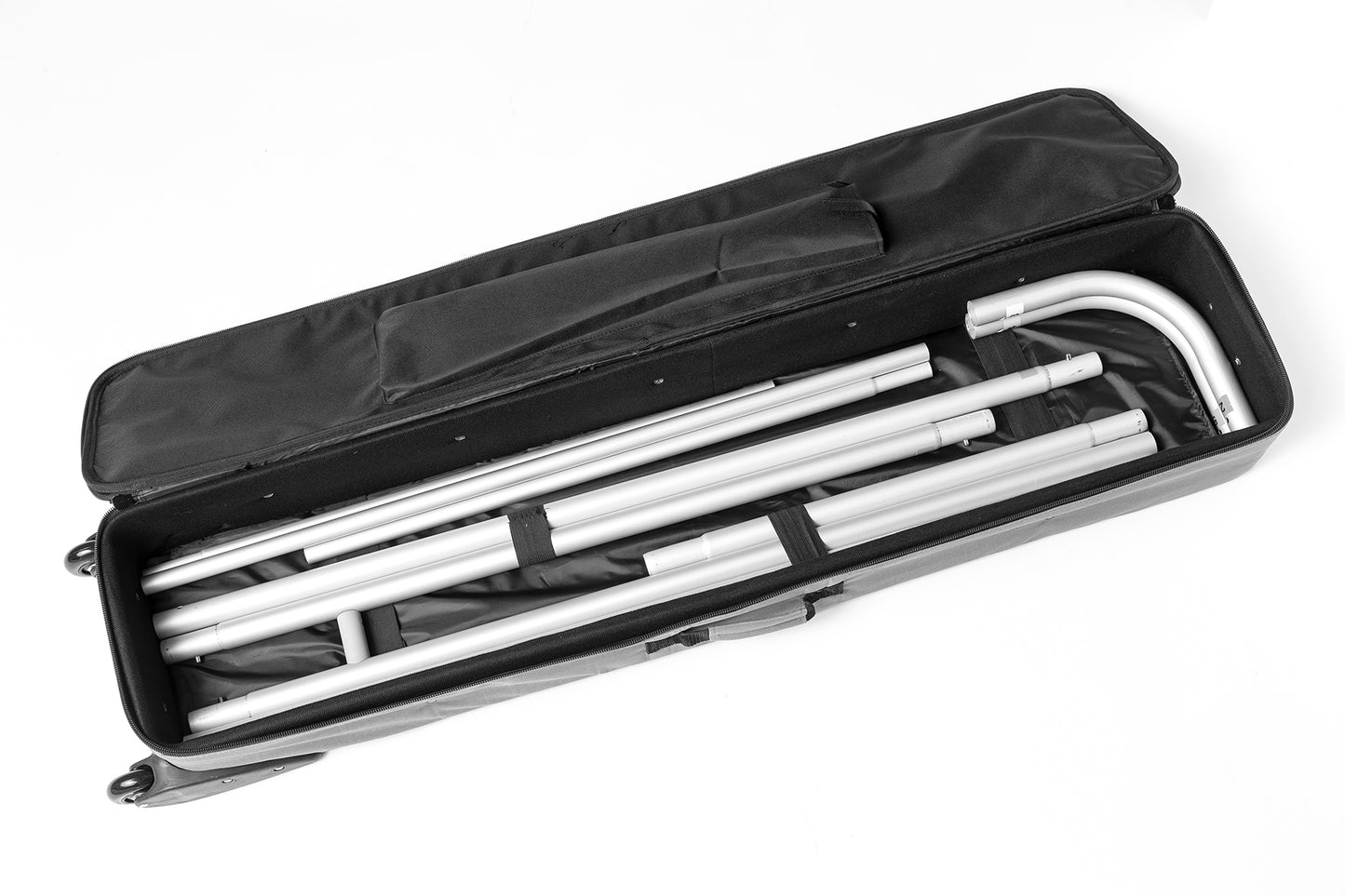 Pressewand Gerade mit Textildruck Zipper XL - modularedisplays.com