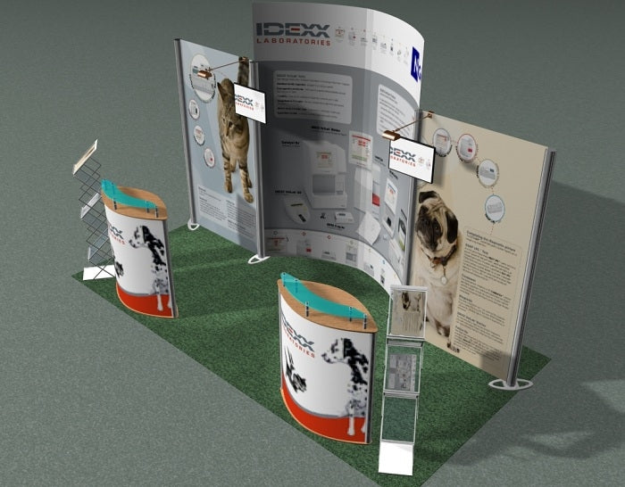 Tragbarer Messestand 4m(B) x 2m(H) x 2m(T) - modularedisplays.com