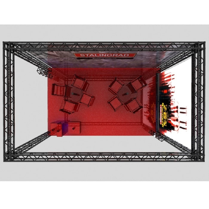 Traversen Messestand 4m x 2,5m x 3m - modularedisplays.com