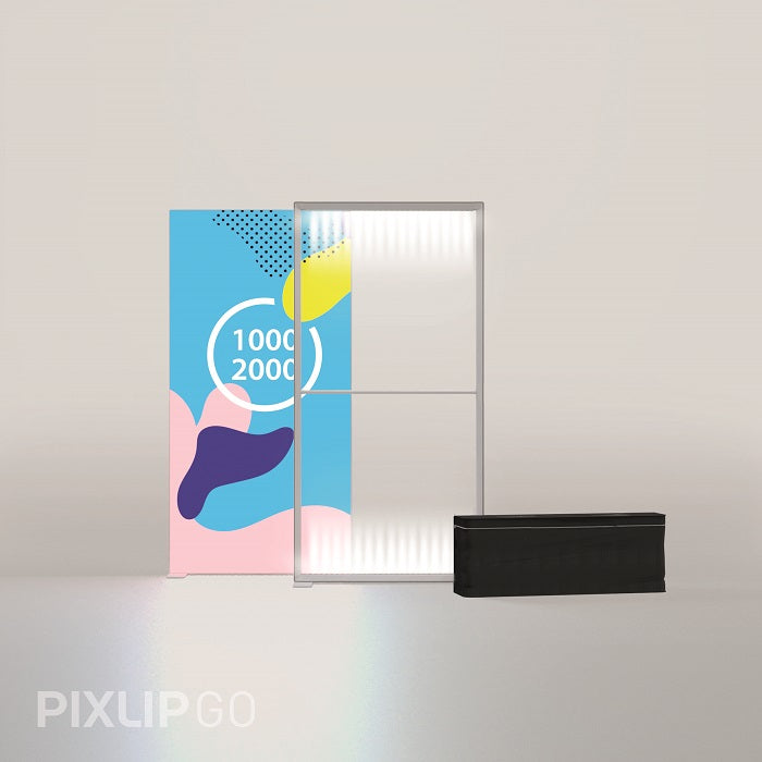 PIXLIP GO Beleuchtete Leuchtrahmen 1x2m