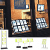 Freistehende LED Schaufenster Displays DIN A3 - modularedisplays.com