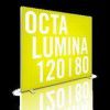 LED Leuchtwand mit Fußplatten Octalumina 2000x2480 mm - modularedisplays.com