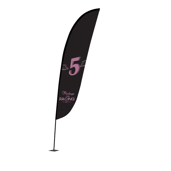 Beachflag 3,5 M – Friseur-Werbefahne Mit Haarschnitt-Motiv – Für Coiffeur & Salon