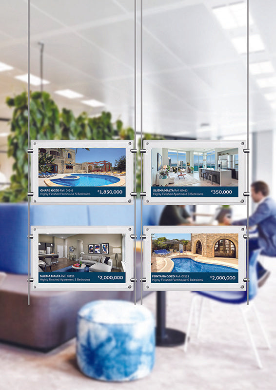 Digital advertising displays for shop windows - Kit 3x 15", 1000 cd/m²