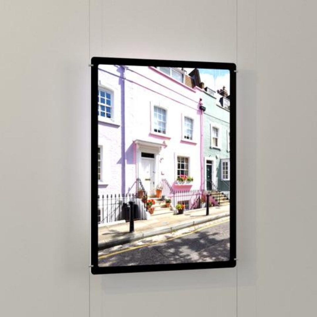 LED Acryl Postertaschen DIN A3 mit seitlicher Befestigung - modularedisplays.com