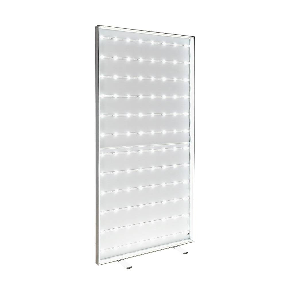 LED Leuchtrahmen Economy einseitig 100 x 200 cm mit Textildruck - modularedisplays.com