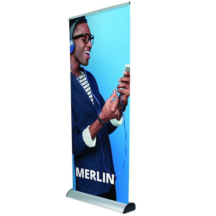Merlin RollUp Bannerdisplay 1000 mm inkl. Digitaldruck - modularedisplays.com